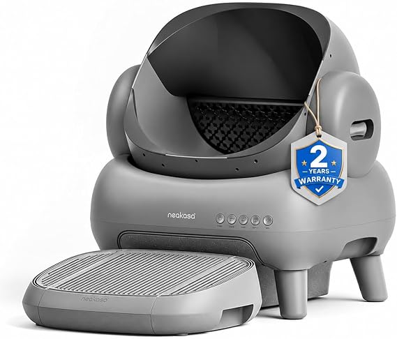 Neakasa M1 Plus Open-Top Self Cleaning Cat Litter Box with Cat Step