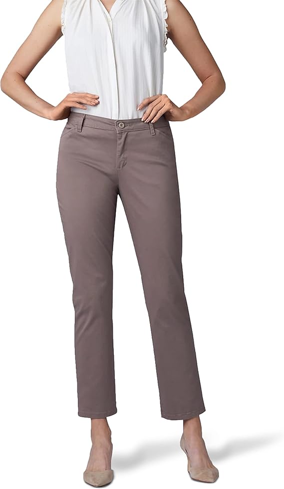 Lee Women's Petite Relaxed Fit All Day Straight Leg Pant
