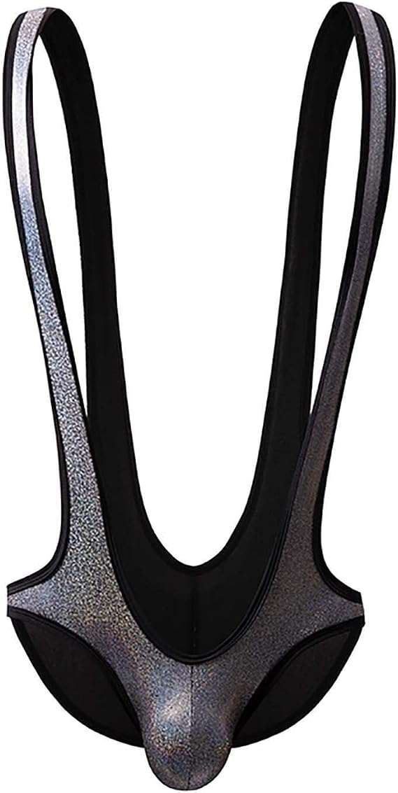 Ctreela Men's Borat Singlet Athletic Stretch Party Wear Supporters Sexy Mankini Unerwear Bulge Pouch V Sling Party Outfits