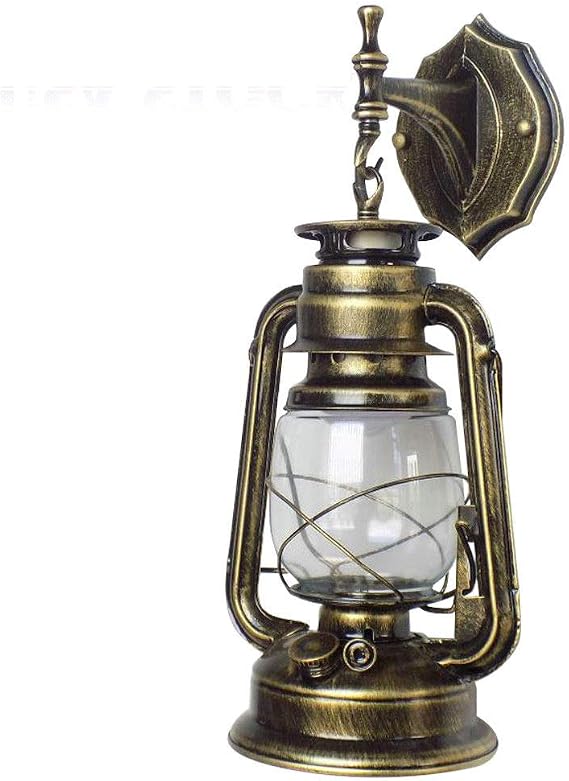 AngelcityCC Rustic Outdoor Wall Light Bronze Exterior Wall Sconces Fixture Industrial Lantern Porch Lighting Waterproof Retro Farmhouse Lamp for Indoor Bedroom Living Room
