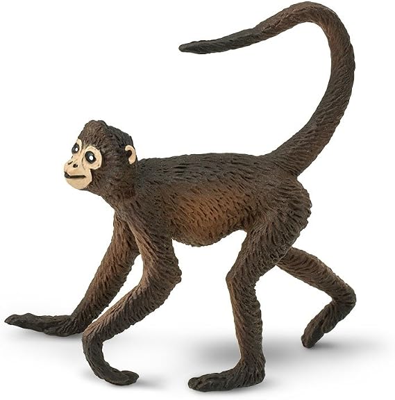 Safari Ltd. Spider Monkey Figurine - Realistic 3" Wildlife Figure - Educational Toy for Boys, Girls, and Kids Ages 3+