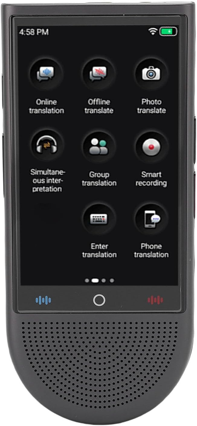 Language Translator Device, 2025 Upgraded for ChatGpt AI Translator, Real Time 2 Way Portable Voice Translation 138 Languages, Offline, Photo, for Business Study Travel