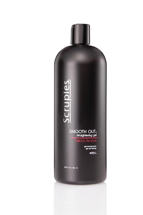 Scruples Smooth Out Hair Straightening Gel - 33.8 Fl Oz - Shine Enhancing & Smoothing Frizz Control Styling Solution for Women and Men with All Hair Types