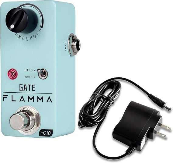 FLAMMA FC10 Noise Gate Pedal with 9V 300mA Power Supply