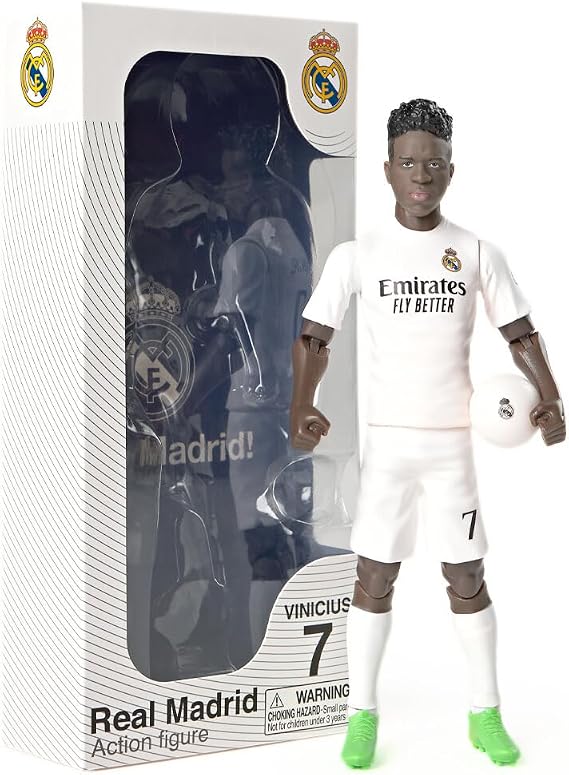 Sockers Banbo Toys Real Madrid CF Vinicius Junior 8" Collectible Soccer Action Figure
