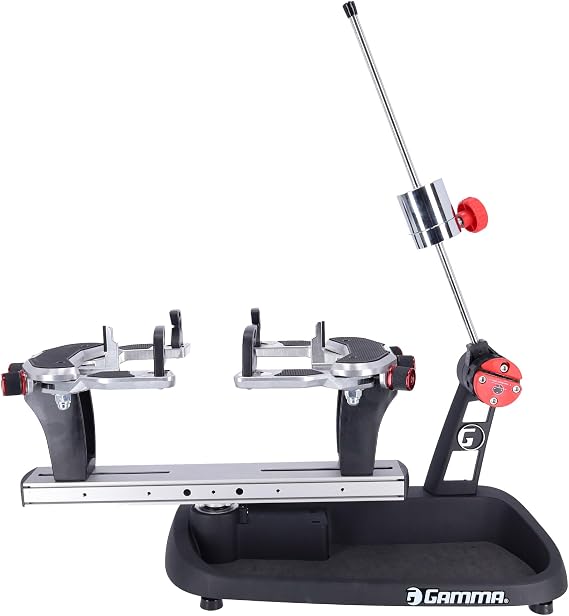 GAMMA Momentum 6 Plus Drop Weight Stringing Machine Professional-Grade Tennis Racquet Stringer with Advanced Features for Precision and Durability, Easy-to-Use and Ideal for Home or Club Use