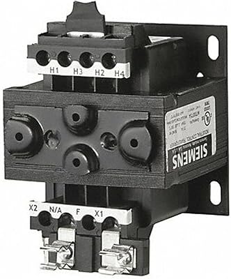 Siemens MT0050B Industrial Power Transformer, Domestic, 240 X 480 Primary Volts 5060Hz, 24 Secondary Volts, 50VA Rating , Black