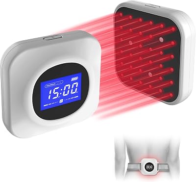 Red Light Therapy Device, Portable Light Therapy Panels for Pain Relief, Easy to Use with Straps 3 x 808nm,33 x 650nm