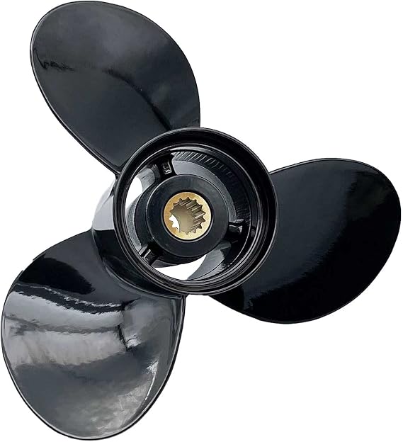Aluminum Outboard Cupped Propeller Boat Prop 10 1/4x14 Pitch Replacement for Johnson,EVINRUDE, E-TEC 15-35HP
