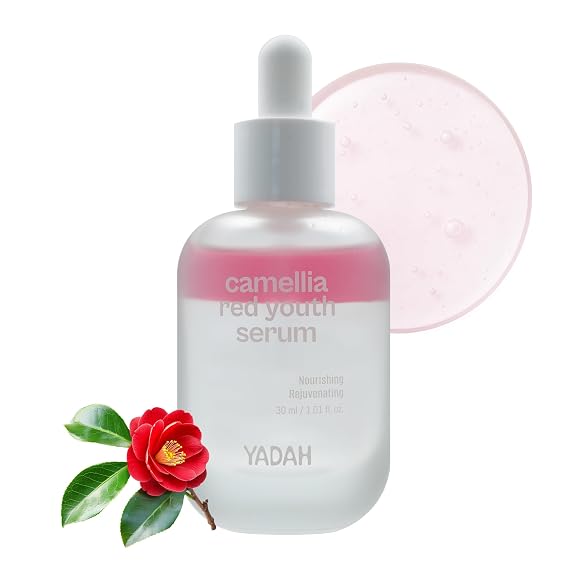 YADAH Camellia Red Youth Serum, 1.01 fl oz, Bakuchiol Hydration