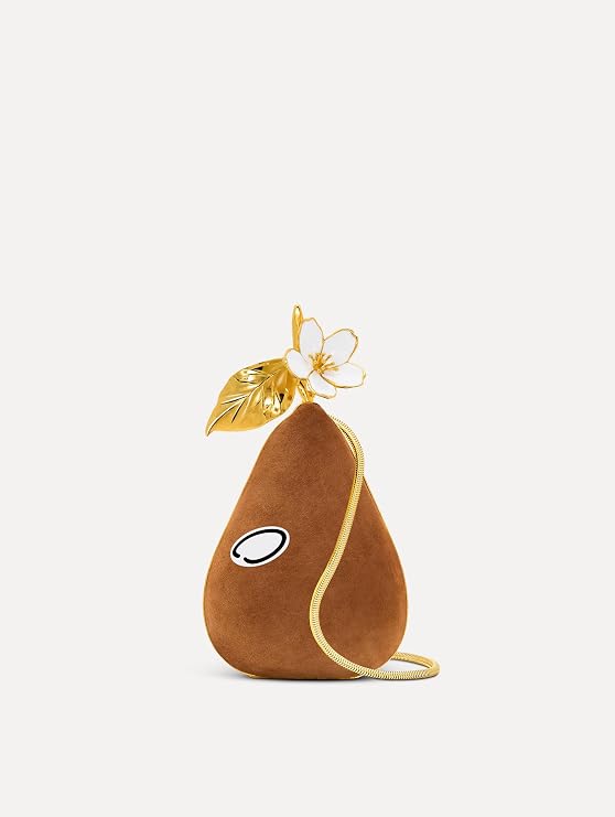 Pear Minaudiere In Suede