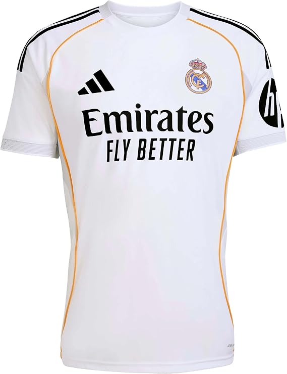 adidas Vini Jr. Real Madrid 25/26 Home Jersey w/ Champions League Patches (White)