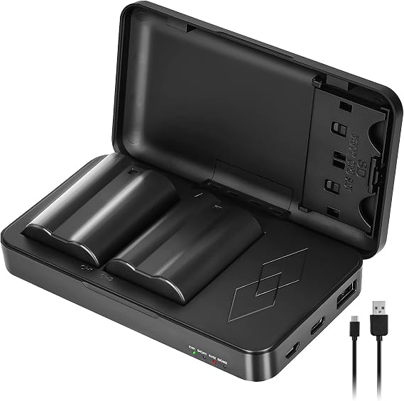 JYJZPB 2 Pack EN-EL15C Batteries and Charger Case for Nikon Cameras