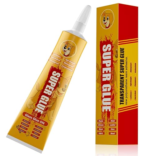 Clear Waterproof Acrylic Glass Glue, 60g - Instant Bonding for Glass, Mirror & Other Materials