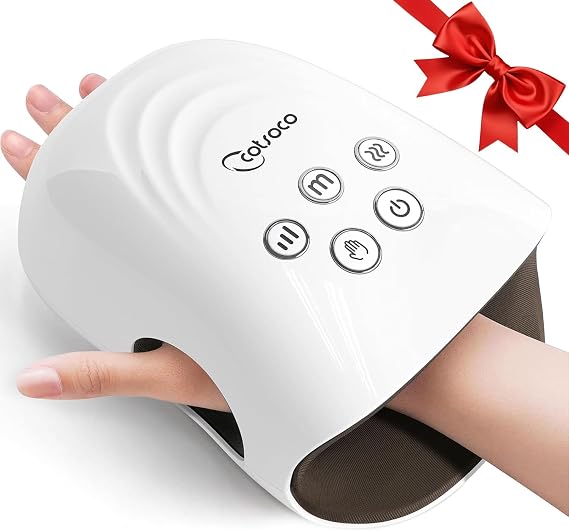 cotsoco Mothers Day Gifts for Mom Upgraded Hand Massager - 3Massage Sizes, Cordless Hand Massager with Heat & Compression for Arthritis and Carpal Tunnel, Relaxation at Home, Office, Outdoors