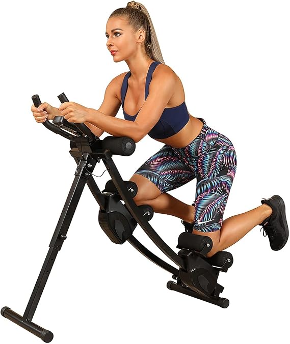 Ab Machine Multi-Functional Exercise Equipment for Home Gym, Height Adjustable Abs Workout Equipment