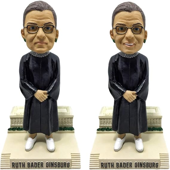 Ruth Bader Ginsburg Supreme Court Serious and Smiling Face Limited Edition RBG Bobbleheads Combo
