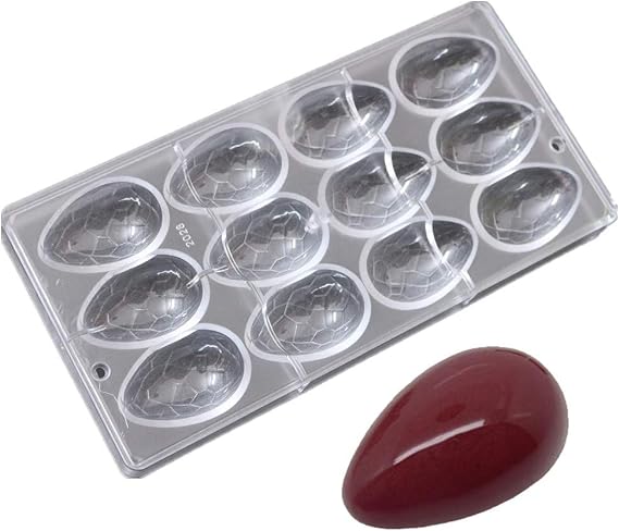 Smooth Easter eggs shape smooth surface hard thick PC chocolate candy ice mold chocolate making tools