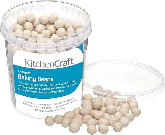 KitchenCraft Ceramic Baking Beans for Blind Baking Pastry, 500g