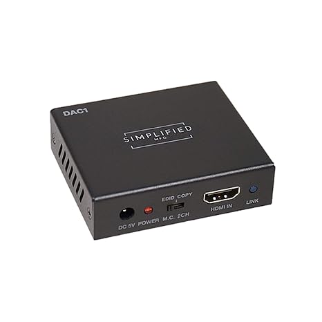 HDMI Audio Extractor with Multi-Channel-to-Stereo Downmixing