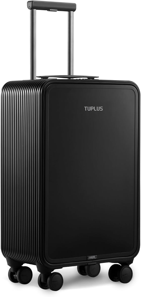 TUPLUS Aluminum Suitcase Hard Shell Luggage Hold Check in Travel Case with 4 Spinner Wheels, Quick Series