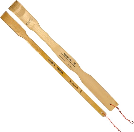 BambooMN 17" Bamboo Back Scratcher & Travel Size - 2 Total Units