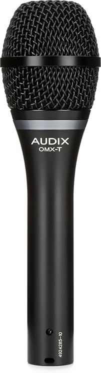 AUDIX OMX-T Dynamic Hypercardioid Vocal Microphone - Black - Wide Frequency Range, Perfect for Loud Stage Environments