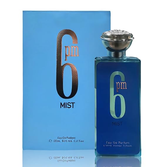 AFLUXE Mens Cologne 6PM Mist Original Natural Spray Eau de Parfum,Noted with Lemon,Mint,Apple,Incense,Patchouli,Jasmine&Sandalwood Long-Lasting Scent Perfume Great Gift, 3.4 Fl Oz/100 Ml