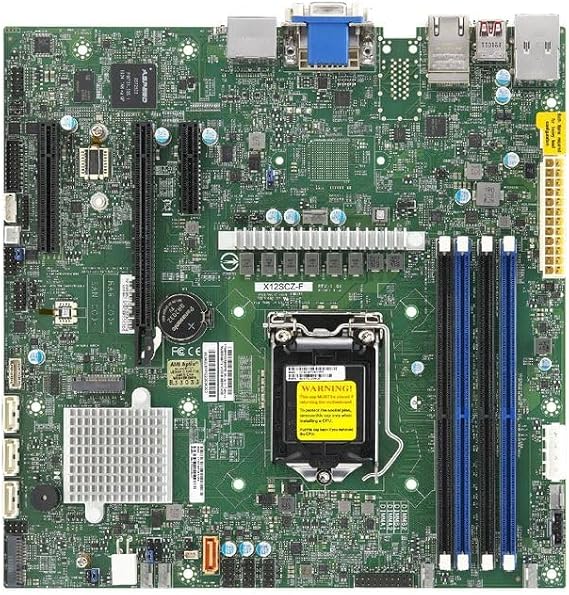 SUPERMICRO MBD-X12SCZ-QF-B Micro-ATX Server Motherboard LGA 1200 Q470E