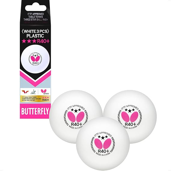 Butterfly 85144S R40+ 3 Yıldız ITTF Onaylı 3lü Masa Tenisi Maç Topu