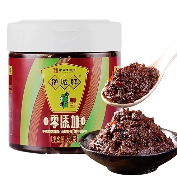 Sichuan Pixian Doubanjiang Chili Bean Paste,Fermented Bean Paste - 360g - Sichuan Style Spicy Broad Bean Sauce for Stir-Fry, Braised Dishes & Hot Pot,,
