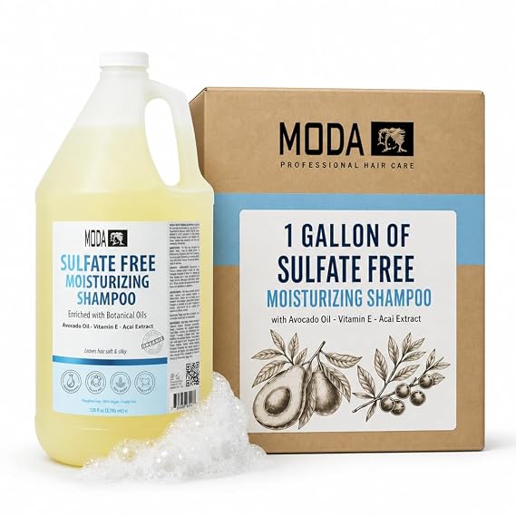 MODA Professional Salon Back-Bar Shampoo, Color Protection, 1 Gallon