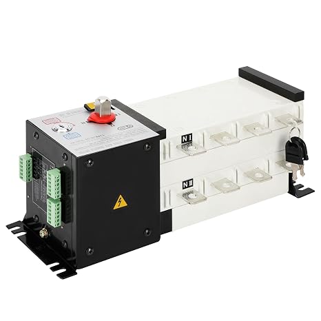 Automatic Transfer Switch 250,Dual Power Switch 4P,Dual Power Transfer Switch,Generator Transfer Switch AC400V 250A Multipurpose 2 in 1 Out