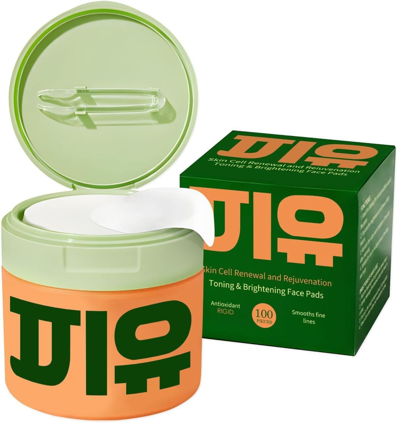 Korean Skin Care Toner Pad Contains Snail Mucin, Niacinamide, Peptide, Moisturize Facial Treatment with Tsuboxa, 1 pc