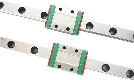 TEN-HIGH MGN12 800mm Linear Guide Rail Linear Motion Slide Rails Linear Motion Products, for 3D Printer and CNC Machine, 2pcs Rails + 2pcs MGN12H Block Bearings (Longer Block)