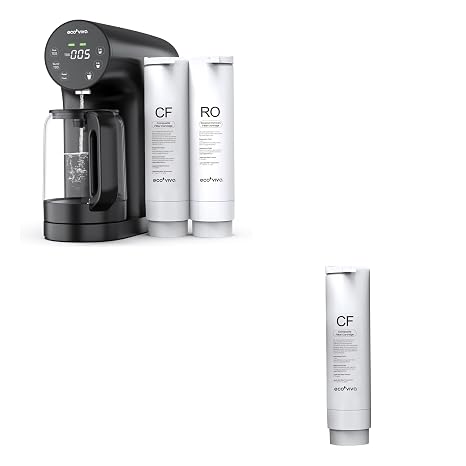 Ecoviva 200G Countertop Reverse Osmosis RO Water Purifier System & one CF Filter Set