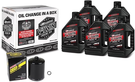 V-Twin Oil Change Kit Synthetic w/Chrome Filter, Milwaukee-Eight