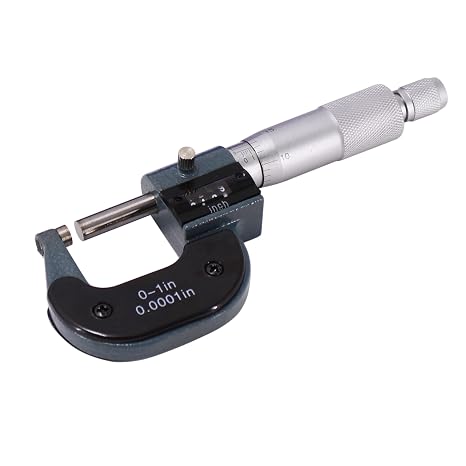 HFS(R) 1" Mechanical Digital Outside Micrometer Digit Counter Carbide Tips 0.0001"