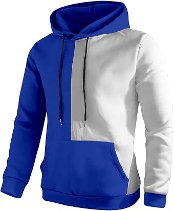 Men's Fashion 3D Casual Part Print Hooded Pullover Long Sleeve Drawstring Hooded Sweater Tops Outdoor Warm