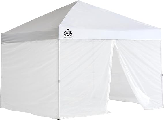 Quik Shade Screen Kit for WE100/C100/SX100 Canopies, White, Fits Commercial 100, Weekender 100, or Summit 100 Canopies