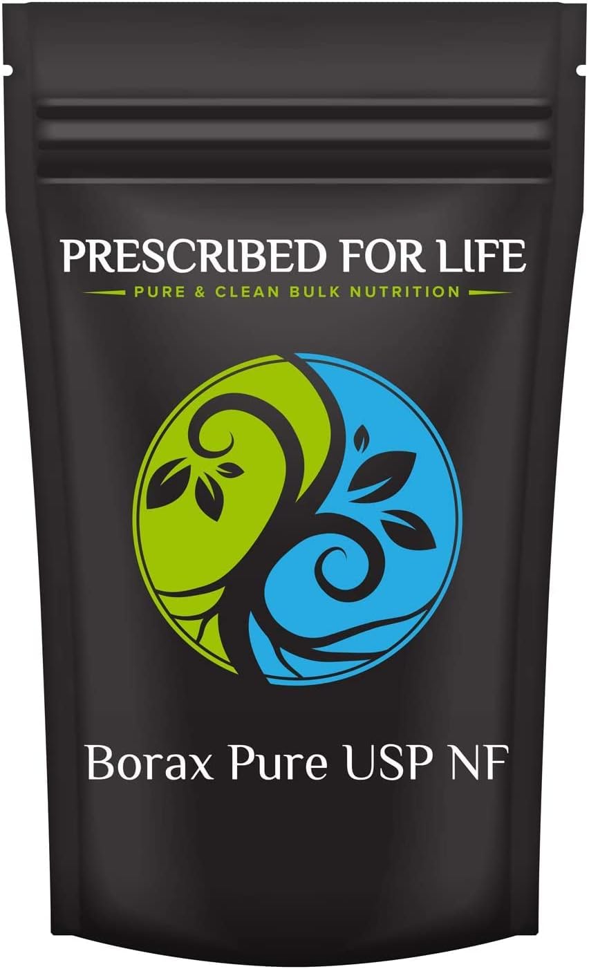 Prescribed for Life Borax Powder, Pure USP NF Grade All Natural Sodium Borate Powder, Household Laundry Booster, Slime Activator & Multipurpose Cleaning Powder 10kg  22lb