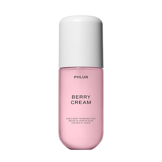 PHLUR Berry Cream Body Mist, 3 Fl Oz - Hair and Body Perfume