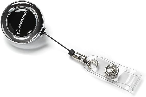 Chrome Clip-On Badge Holder