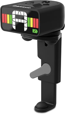 DAddario Micro Rechargeable Viola Tuner - Clip On Tuner for Violas - Full Color Display - Quick & Accurate Tuning