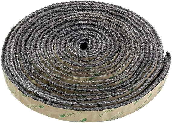 Self Adhesive Stove Window Glass Gasket Tape, 1" Width 72" Length