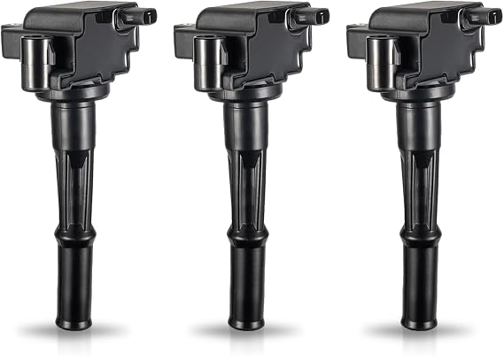 ENA Set of 3 Ignition Coil Pack 3.4 Compatible with Toyota 1996-2002 4Runner, 1995-1998 T100, 1995-2004 Tacoma, 2000-2004 Tundra 3.4L Coils Replace# UF156 C1041 GN10184 9091902212 - Black