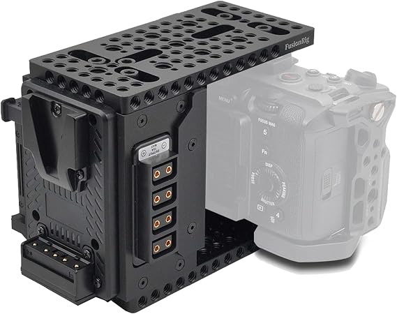 FusionRig FX3/FX30 New Camera Cage Extension Module Build-in Voltage Display with 4 D-Tap