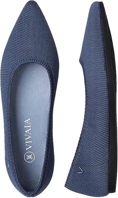 VIVAIA Aria 2.0 Women's Casual Flats Slip on Washable Ballet Shoes Pointed-Toe Style