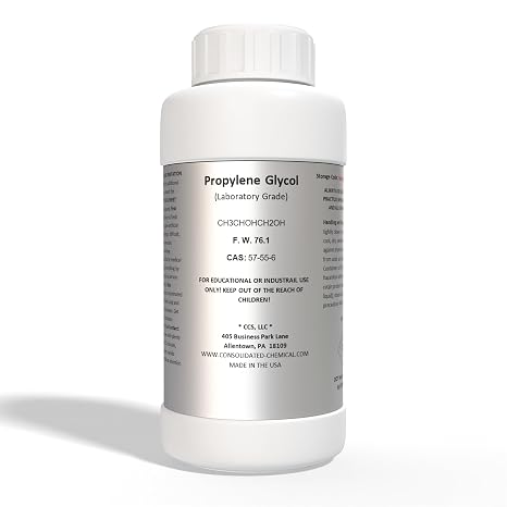 Propylene Glycol 99.9% Pure - Premium High-Purity USP Grade (1000mL (32 Fl Oz))