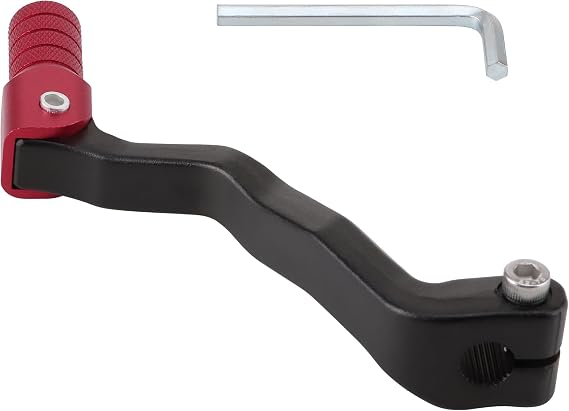 GOOFIT Red Black Lever Gear Aluminium Alloy Gear Shift Lever Foldable Foot Shifter Replacement for Zongshen CG CB NC Engine 125 150 200 250 450 ATV Quad Dirt